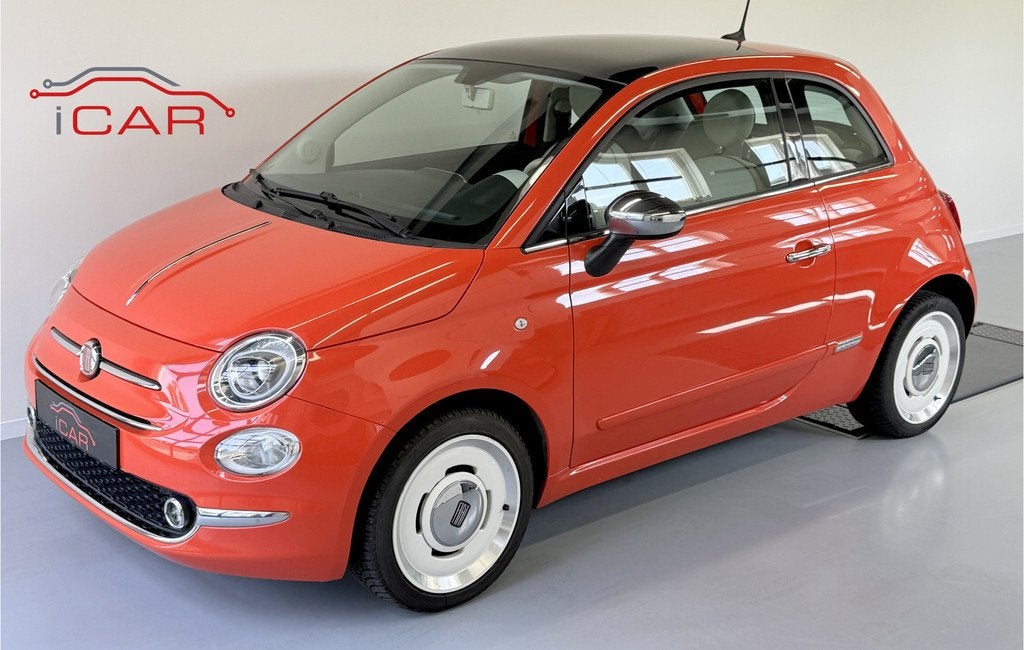 Fiat 500 1.2 Anniversario-Carplay-Cruise-Panorama (bj 2018), Auto's, Voorwielaandrijving, Gebruikt, 840 kg, 4 stoelen