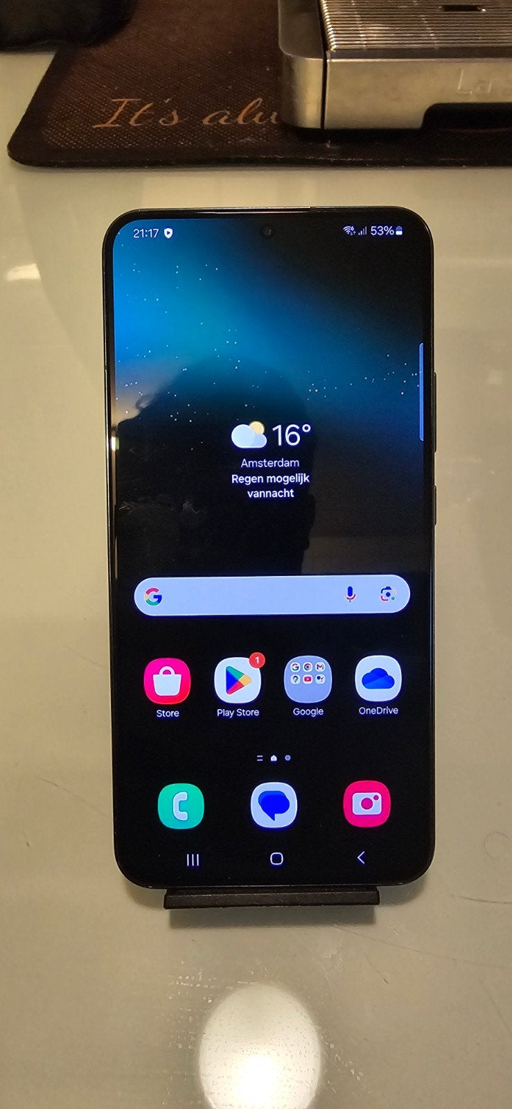 Samsung Galaxy S22 Plus 256 GB - Lakschade zijkant, Ophalen of Verzenden