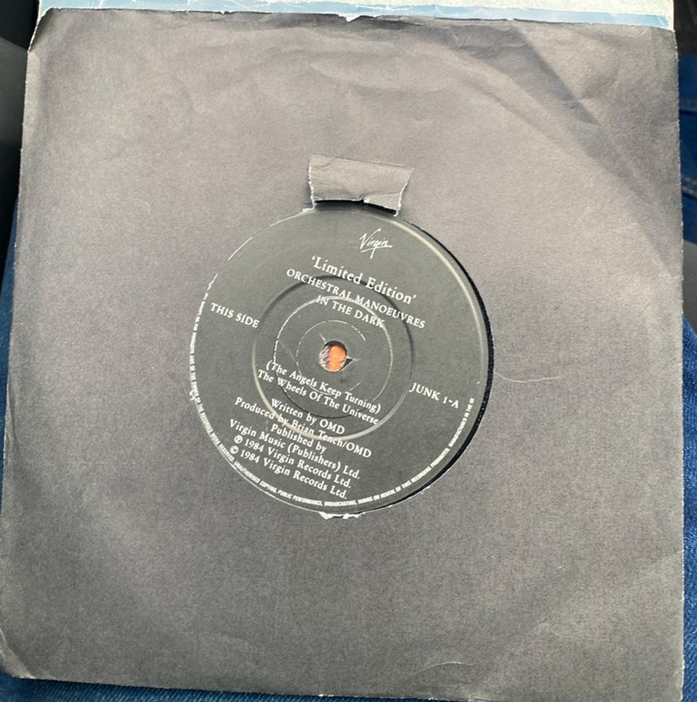 OMD vinyl 7 inch the angels keep turning, Ophalen of Verzenden, Zo goed als nieuw