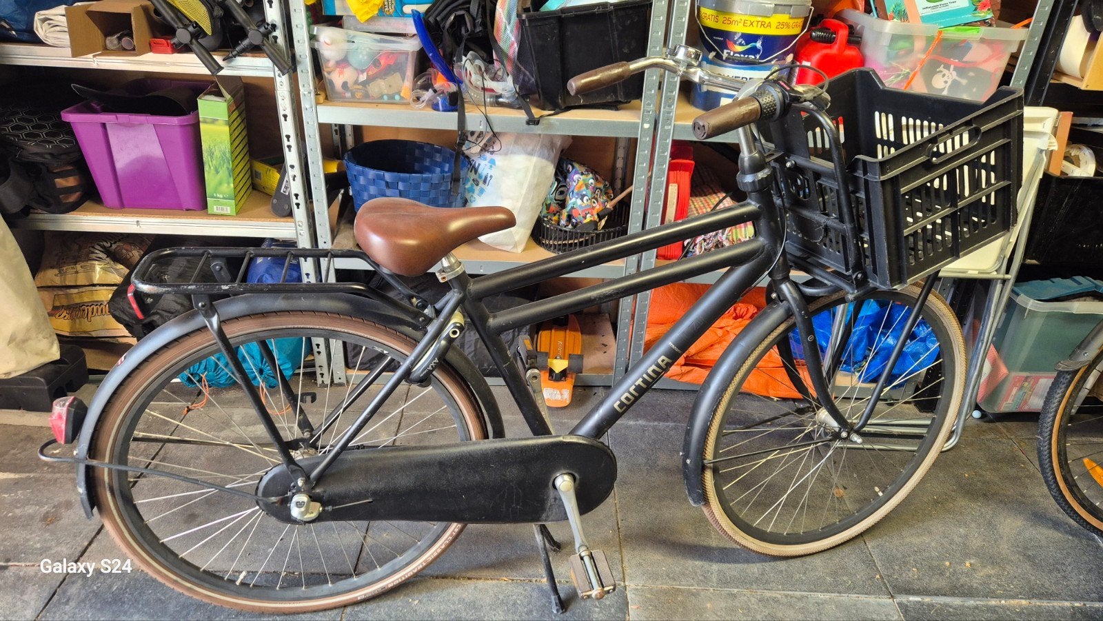 Cortina U4 Transportfiets - Opknapper (mat zwart), Fietsen en Brommers, 56 cm of meer, Ophalen, Gebruikt, Overige merken