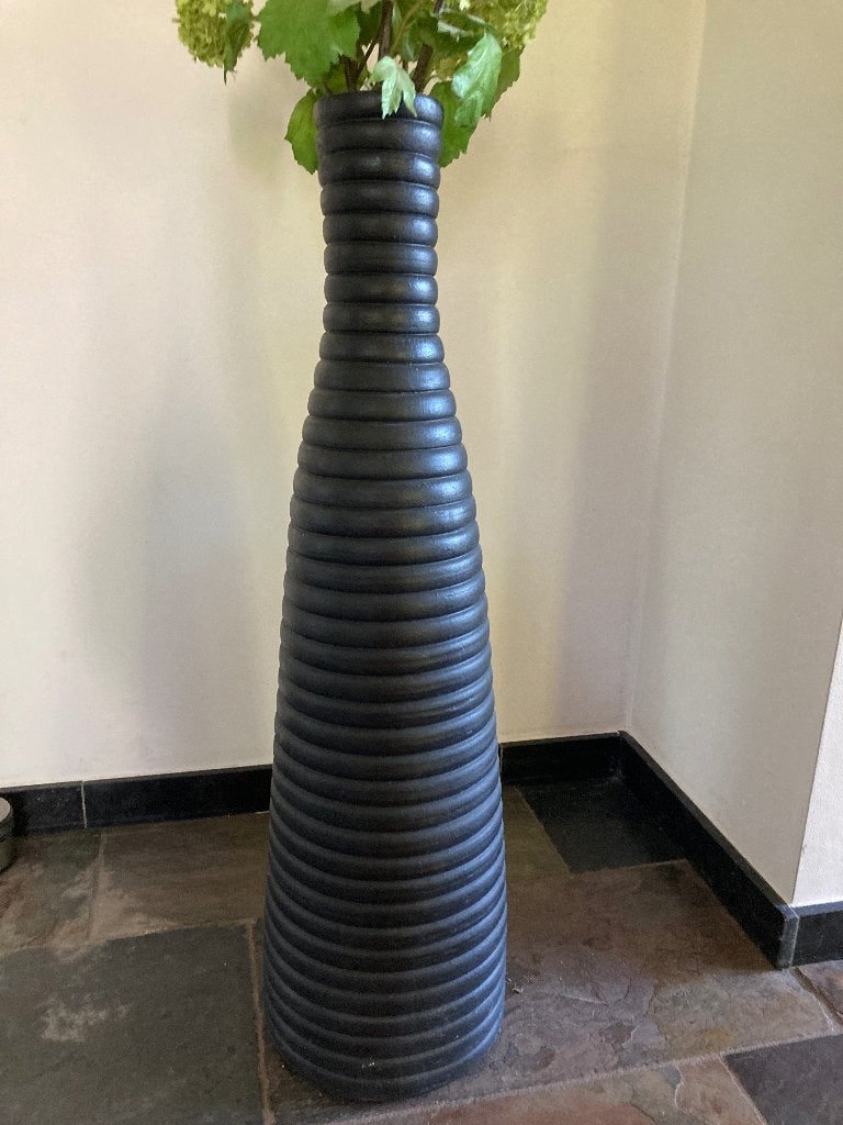 Vazen (2 stuks), Huis en Inrichting, Ophalen, Zwart, Zo goed als nieuw, 88 cm