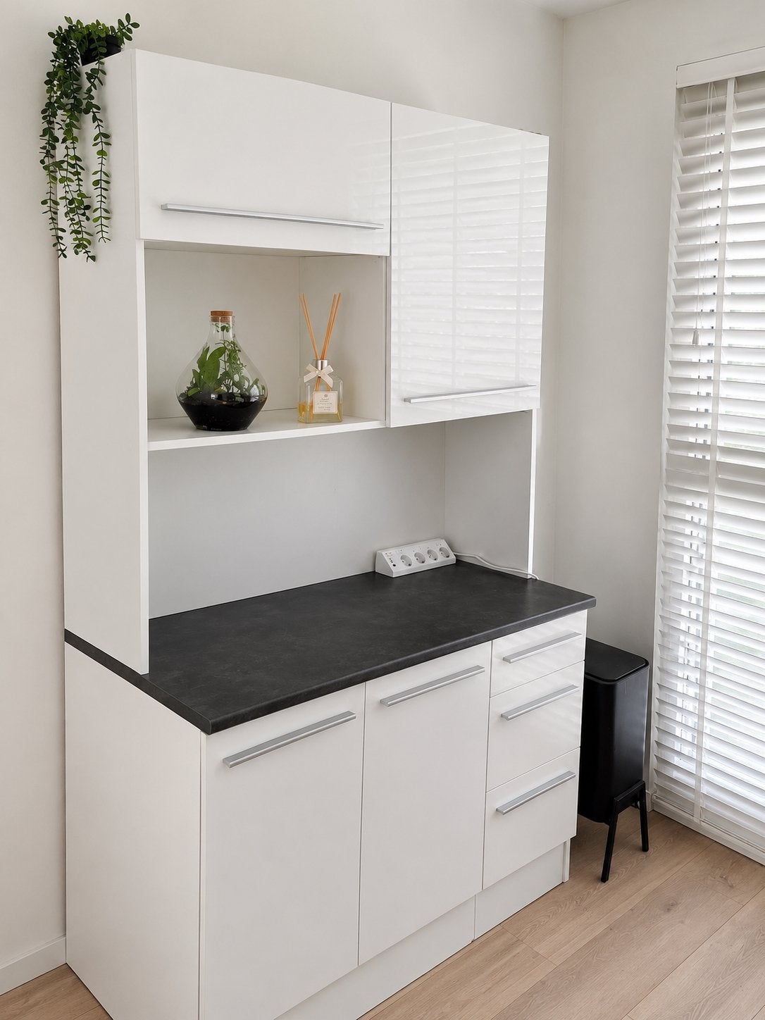 Bijkeuken/Opbergkast met Werkblad - Wit, Huis en Inrichting, Keuken | Keukenelementen, Ophalen, 100 tot 150 cm, 200 cm of meer