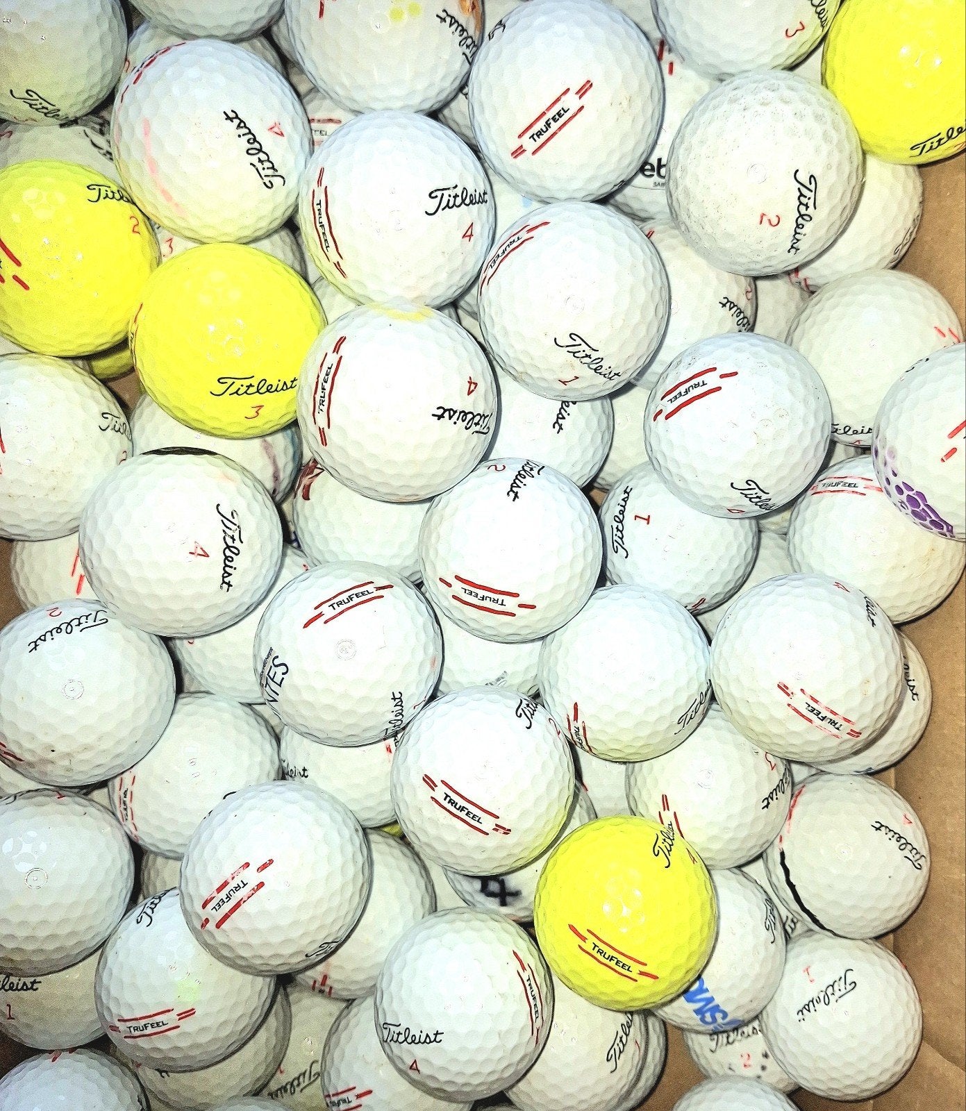 50 Titleist Trufeel golfballen, Ophalen of Verzenden, Bal(len)