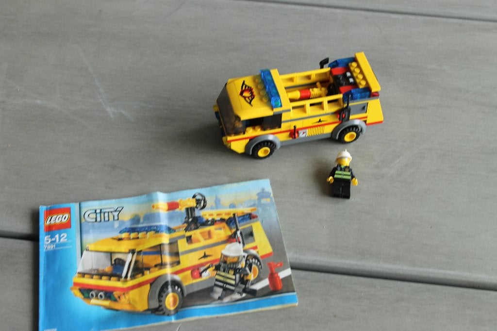 lego city brandweerwagen airport 7891, City, Lego, Ophalen of Verzenden, Zo goed als nieuw