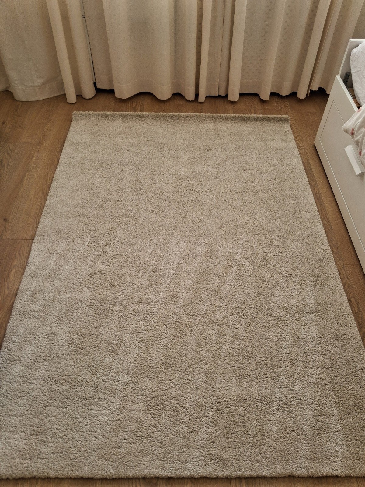 Zacht beige vloerkleed - Comfortabel en stijlvol, Ophalen, Modern, Comfortabel, 100 tot 150 cm, Beige