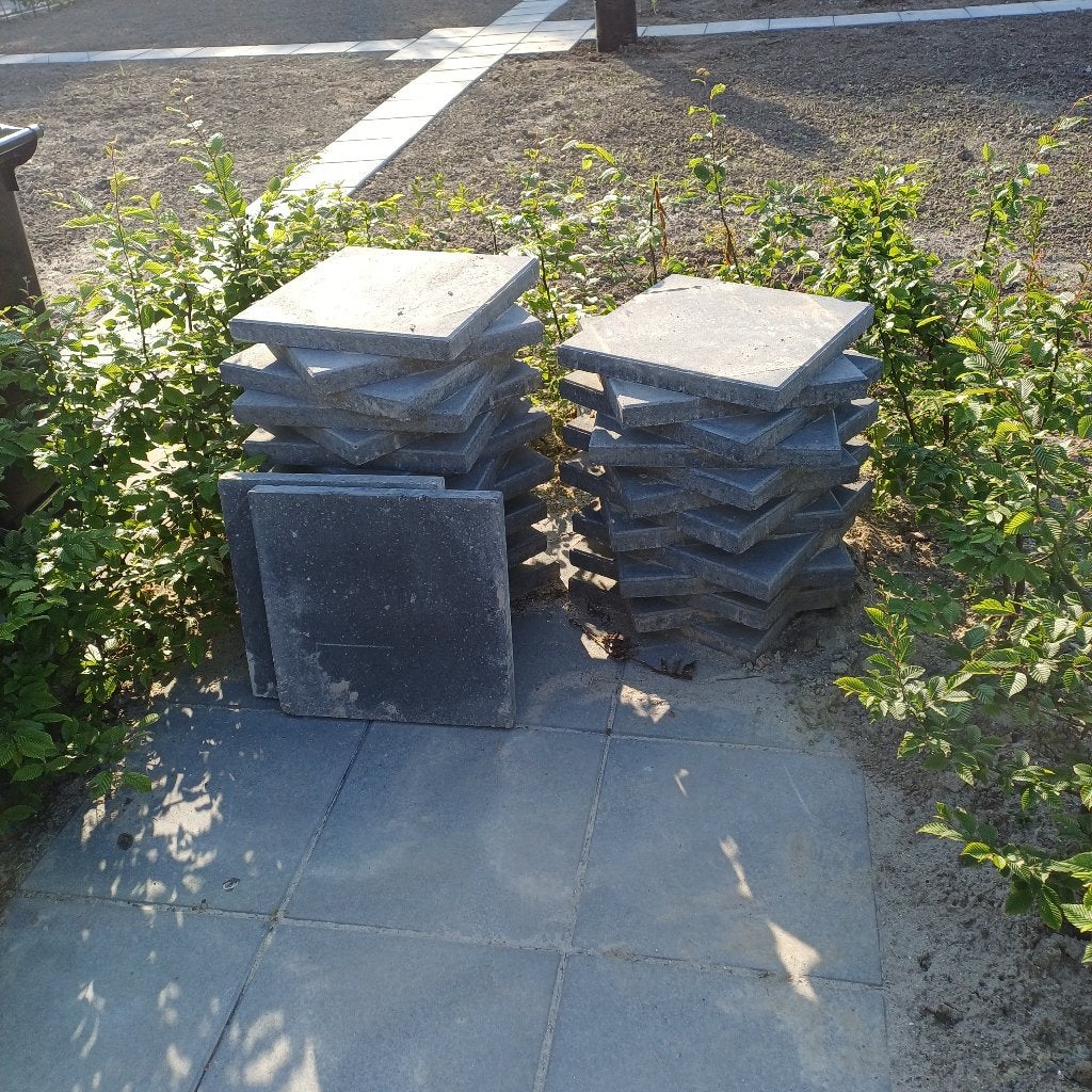 Tegels, Tuin en Terras, Ophalen, 5 tot 10 m², Zo goed als nieuw, Beton