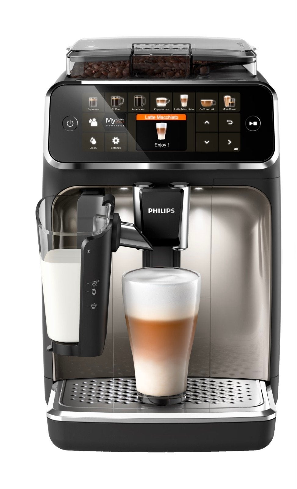 Philips 5400 EP5447/90 LatteGo, Witgoed en Apparatuur, Koffiemachine, Zo goed als nieuw, 2 tot 4 kopjes, Koffiebonen