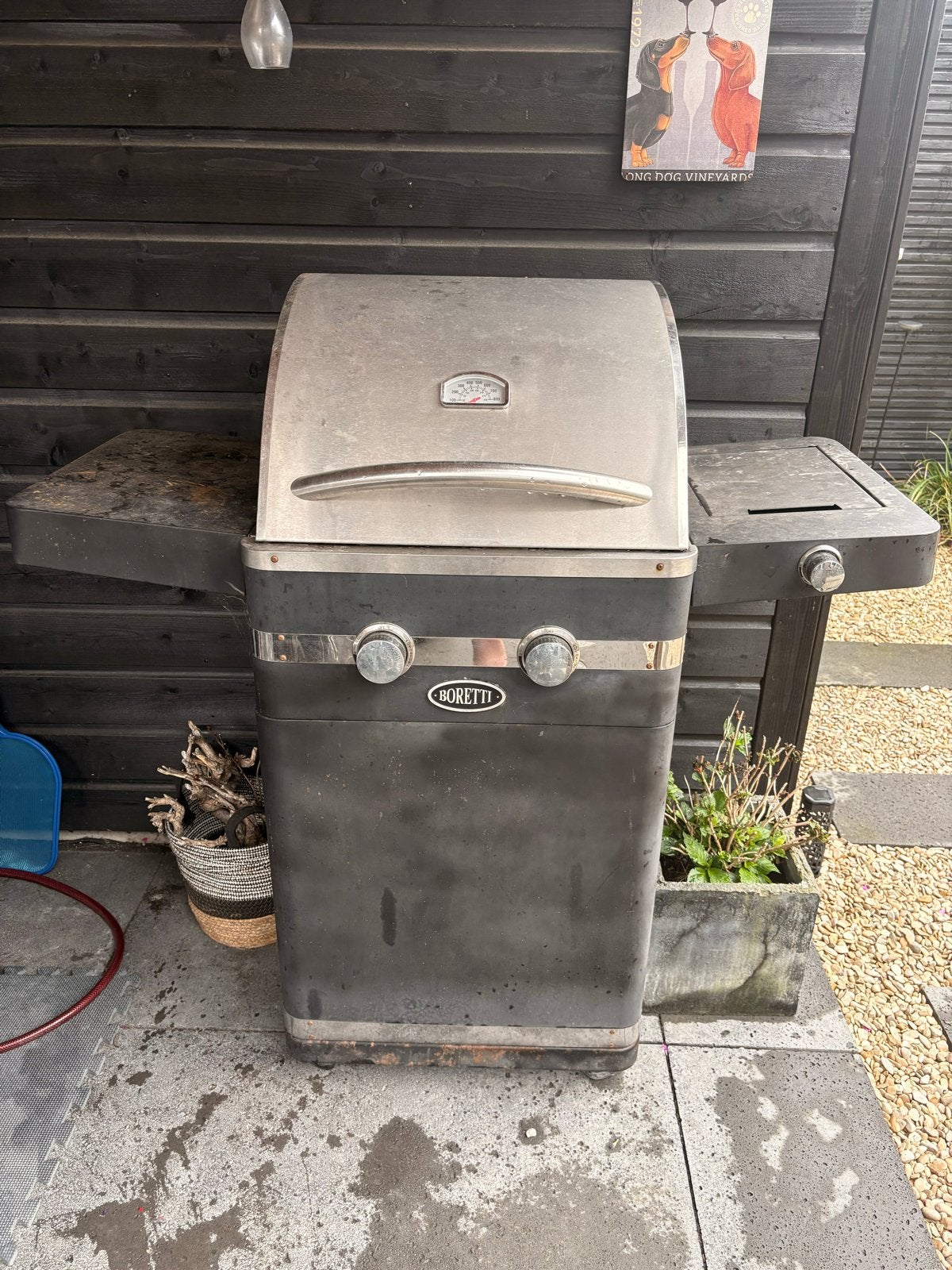 Boretti gasbarbecue, Ophalen, Gebruikt