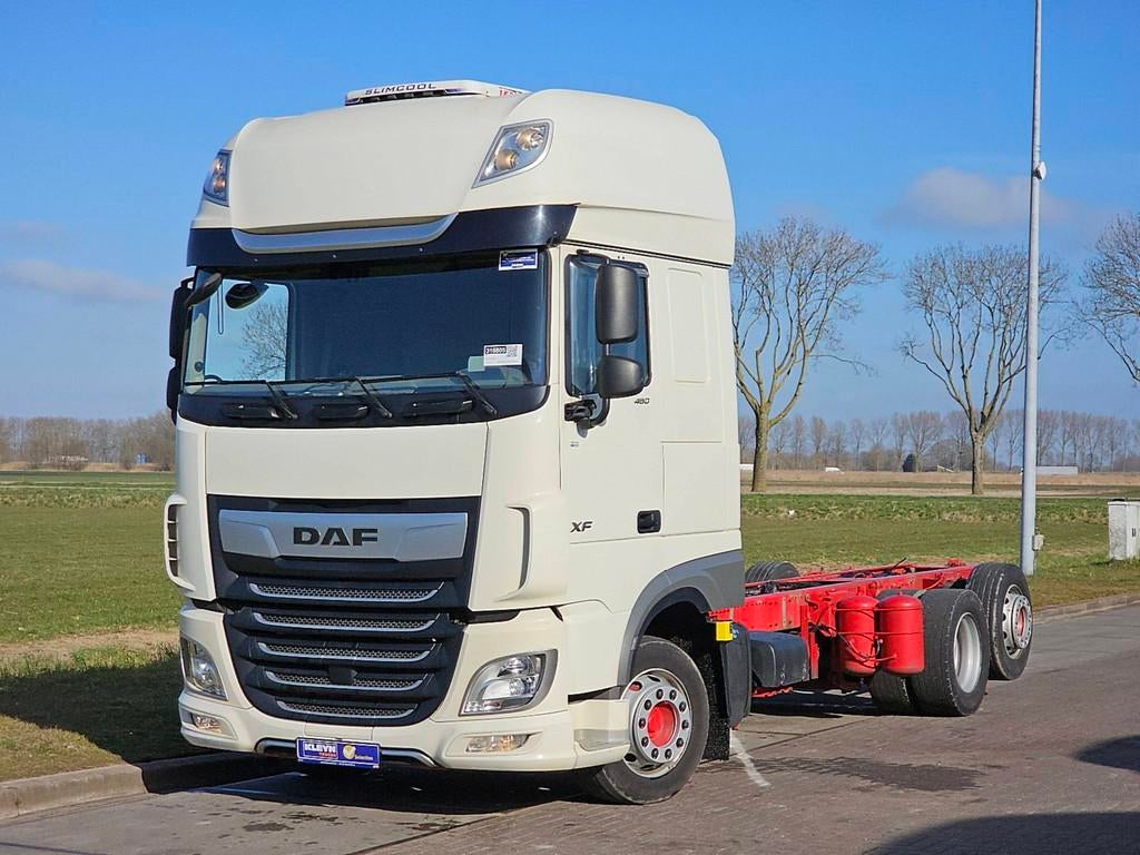 DAF XF 480 ssc 6x2 far intarder, Automaat, Euro 6, Wit, Bedrijf
