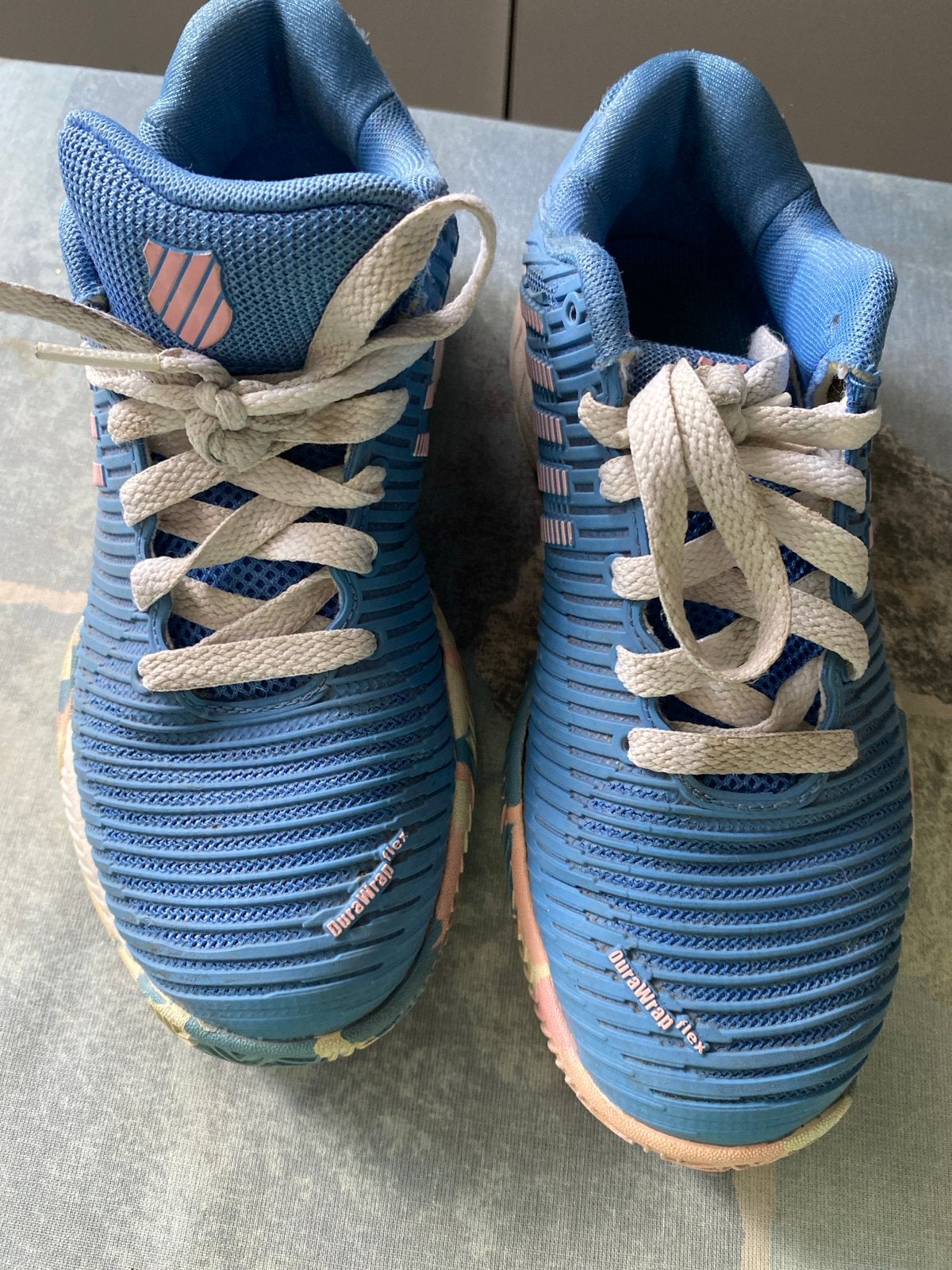 K-Swiss MT 35 Sneakers - Blauw/Roze, Gebruikt, Meisje, Sportschoenen, Ophalen of Verzenden