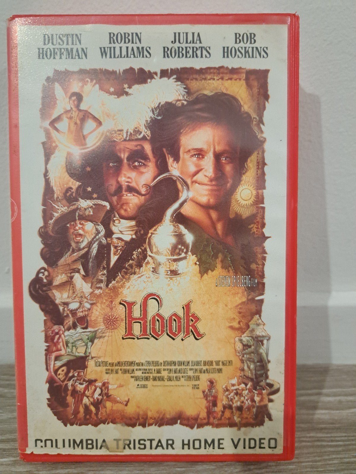 Hook VHS Ex-rental - Steven Spielberg klassieker, Cd's en Dvd's, VHS | Film, Ophalen