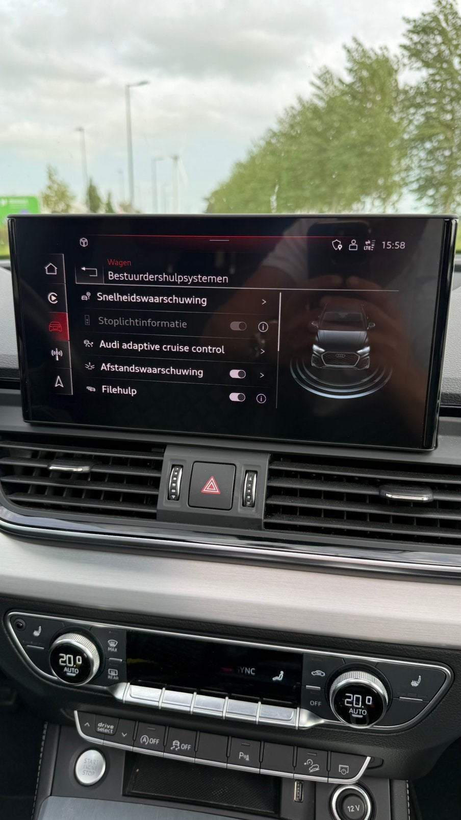 Foto 16 van Audi Q5 45 TFSI Mild hybrid 2021 Facelift Pano S-Line