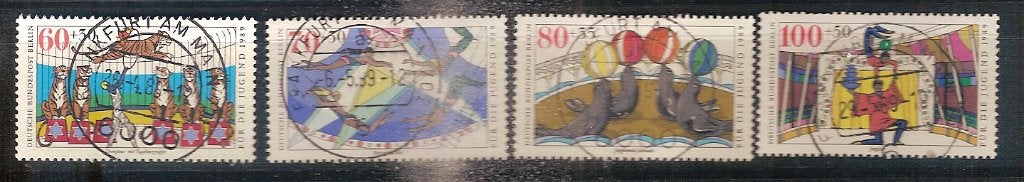Berlin 838-841, Ophalen of Verzenden, BRD, Gestempeld