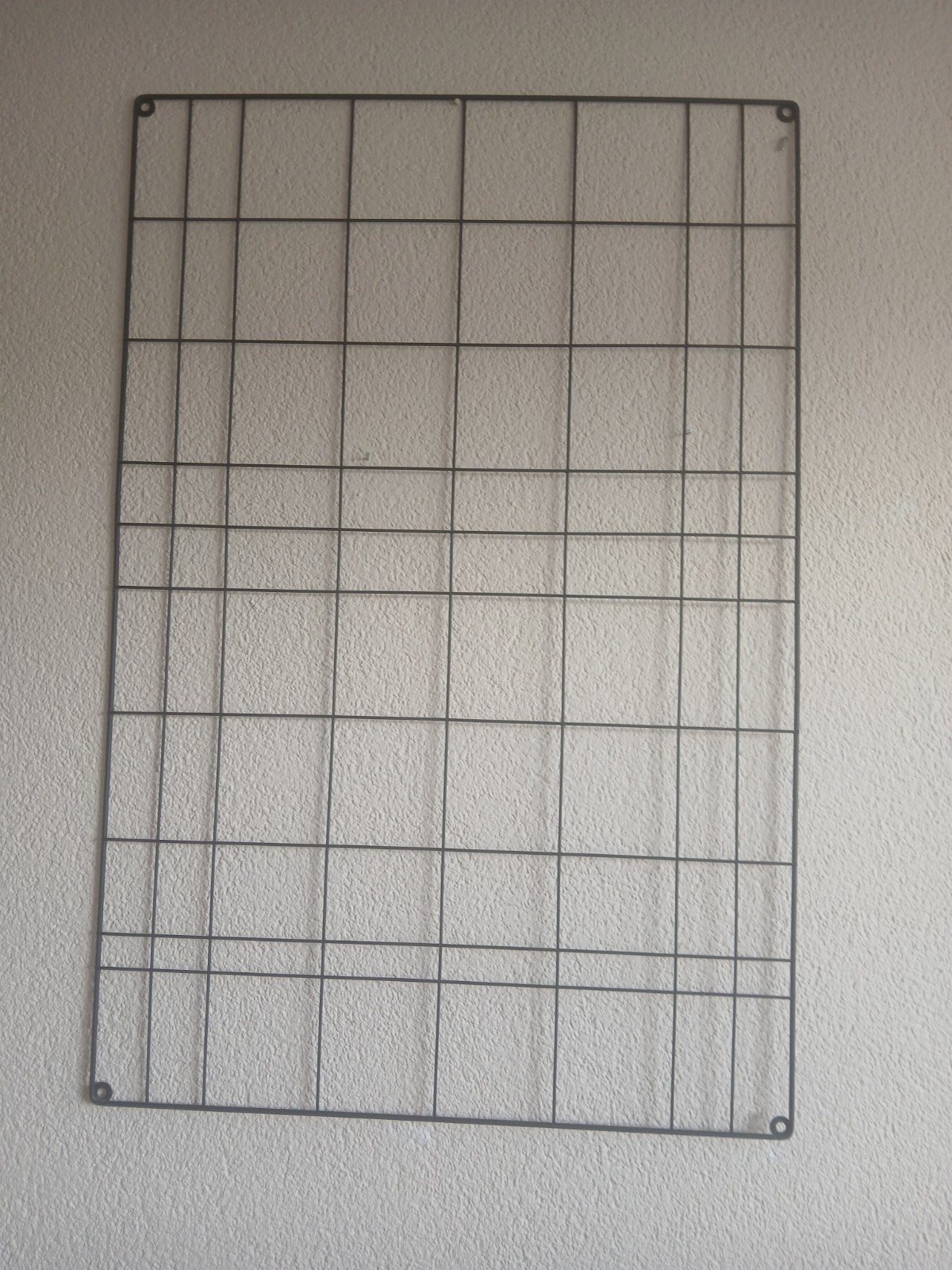 zwarte wandrek van metaal 60x90 cm, Ophalen, Zo goed als nieuw, Zwart, Metaal