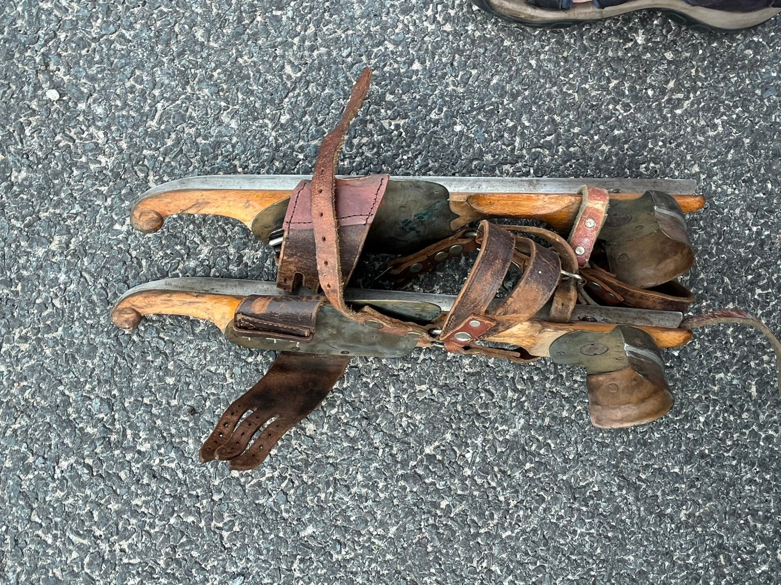 2 paar houten schaatsen, Ophalen of Verzenden, Zo goed als nieuw, Noren