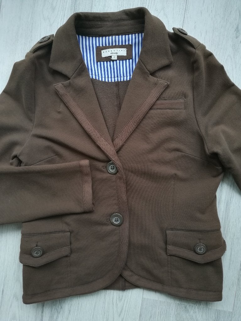 ESSENTIEL ANTWERP colbert bruin maat L, Kleding | Dames, Maat 38/40 (M), Bruin, Ophalen of Verzenden, Zo goed als nieuw