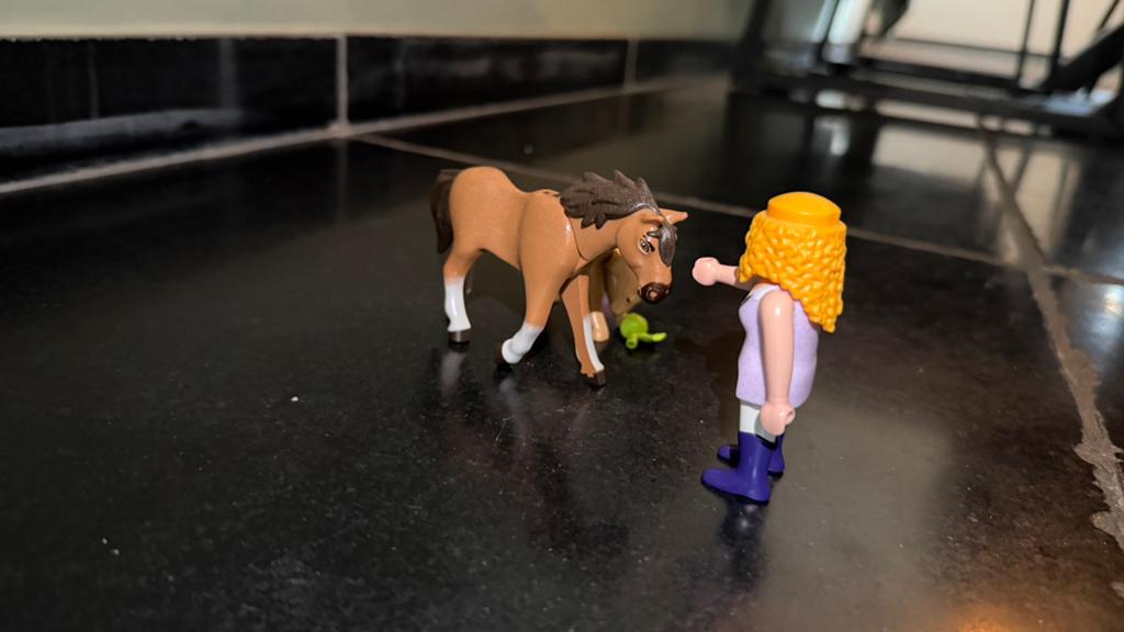 Playmobil paard met veulen, Ophalen of Verzenden, Gebruikt