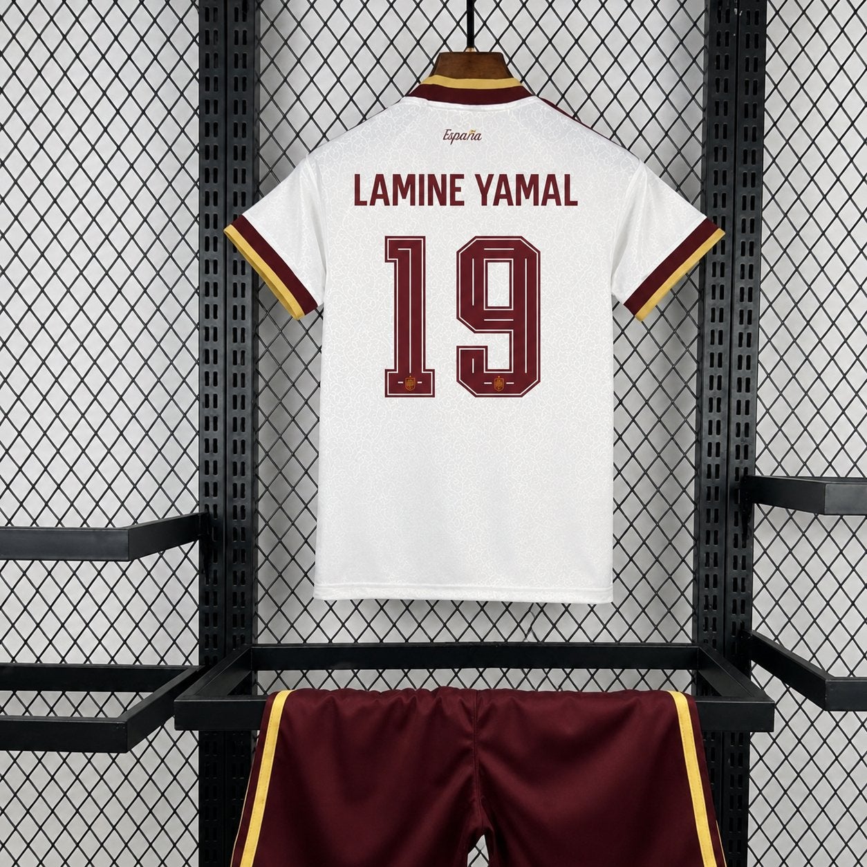 Lamine Yamal 19 - Spanje 26/27 WK Uit Tenue Kids - Maat 164, Kinderen en Baby's, Kinderkleding | Maat 164, Verzenden, Nieuw, Jongen of Meisje