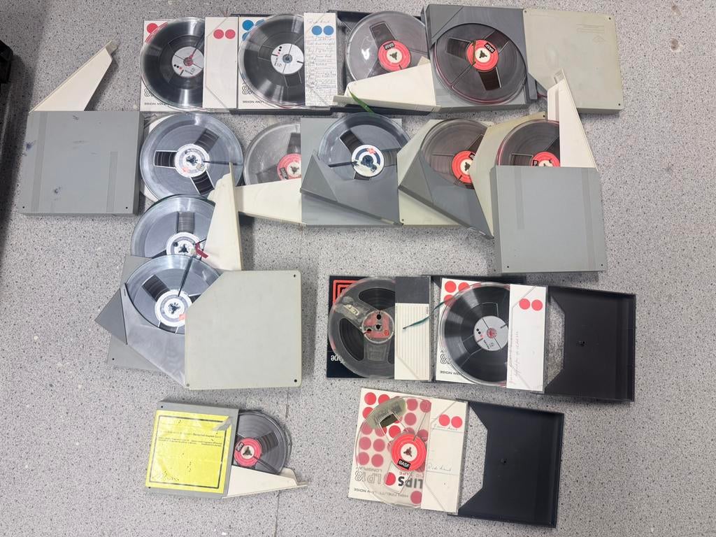 Diverse spoelen met tape voor bandrecorders, Ophalen, Onderdeel