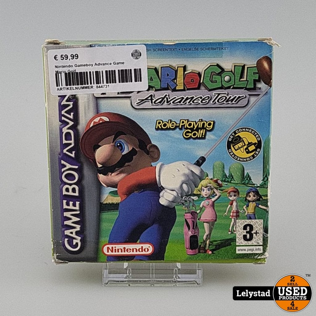Nintendo Gameboy Advance Game: Mario Golf, Nintendo, Gebruikt, Support@nintendo.com, 11-1 Hokotate-cho, Kamitoba, Minami-ku
Kyoto 601-8501
Japan