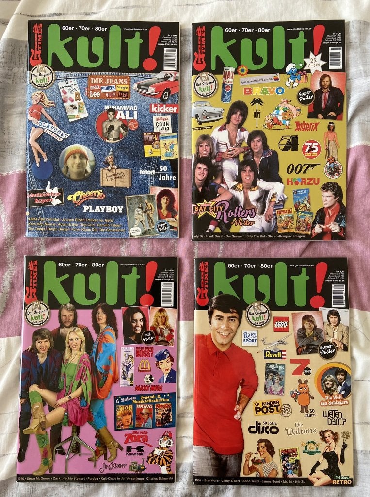 ABBA 4 Kult Magazine serie met posters, Ophalen of Verzenden, Zo goed als nieuw, A1 t/m A3, Muziek