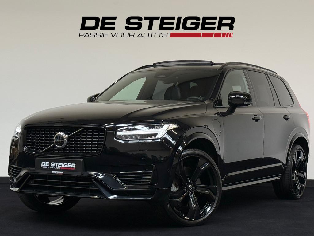 Volvo XC90 2.0 T8 Recharge AWD Ultimate Dark Pano B&W 360, Auto's, Gebruikt, 4 cilinders, 7 stoelen, Zwart