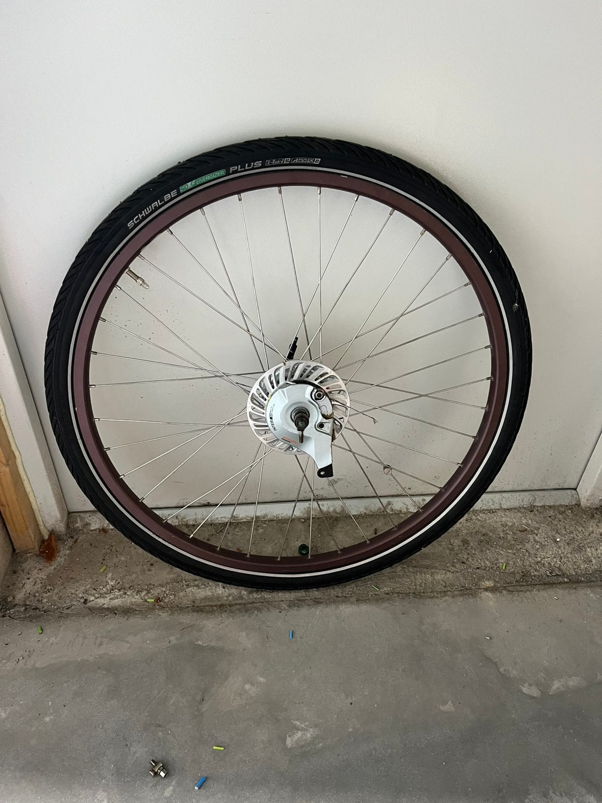 Achterwiel 28inch met nexus 8 naaf, Ophalen of Verzenden, Zo goed als nieuw, Wiel