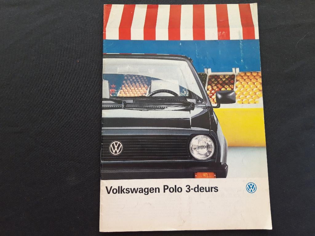 folder Volkswagen Polo 3-deurs ( Steilheck ) modeljaar 1990, Ophalen of Verzenden, Zo goed als nieuw, Volkswagen