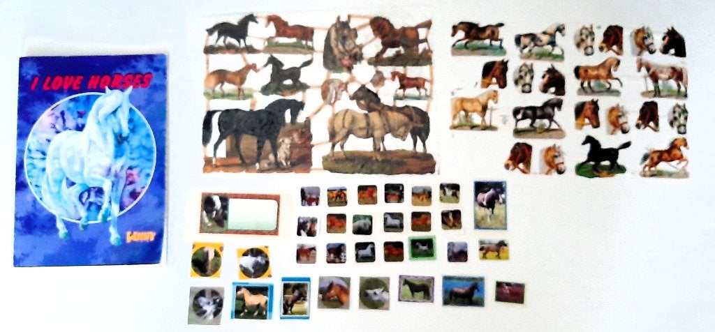 Paardenstickers, poëzieplaatjes en schrift, Ophalen of Verzenden