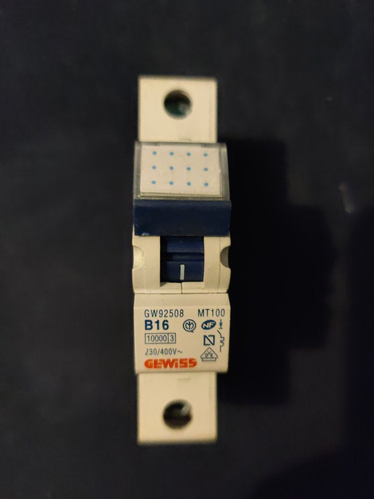Gewiss Installatieautomaat GW92508 MT100 B16, Ophalen of Verzenden, Nieuw