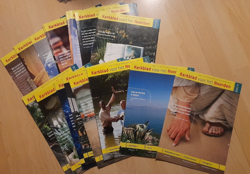 25 x KERKBLAD VAN HET NOORDEN 2018, Ophalen of Verzenden, Gelezen