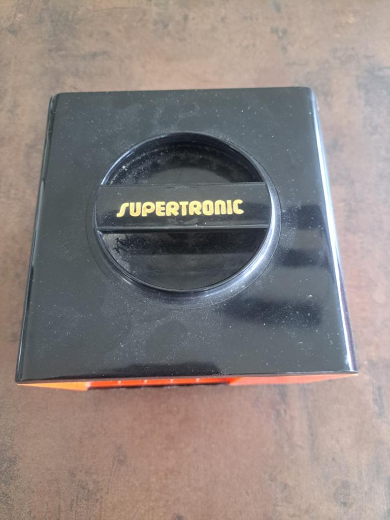 Suptronic Cassette bandjes Opbergbox - Zwart/Oranje, Kunststof, Gebruikt, Minder dan 25 discs, Ophalen of Verzenden