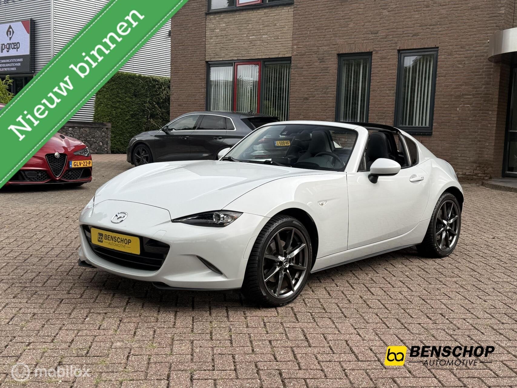 Mazda MX-5 RF 2.0 SkyActiv-G 160 GT-M Automaat Leer Navi Bos, Automaat, 1998 cc, Achterwielaandrijving, Zwart