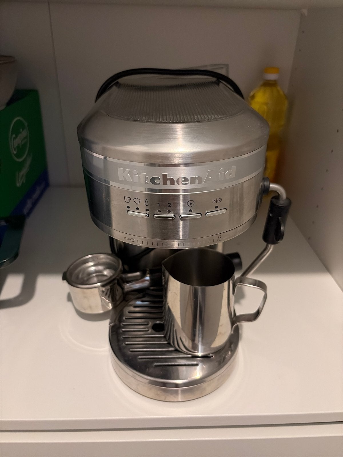 KitchenAid Espressomachine - Zo goed als nieuw, Espresso apparaat, Gemalen koffie, Zo goed als nieuw, Ophalen