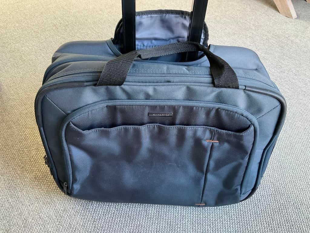 Samsonite, Handige pilotenkoffer/laptoptas met wieltjes, Sieraden, Tassen en Uiterlijk, Tassen | Reistassen en Weekendtassen, Gebruikt