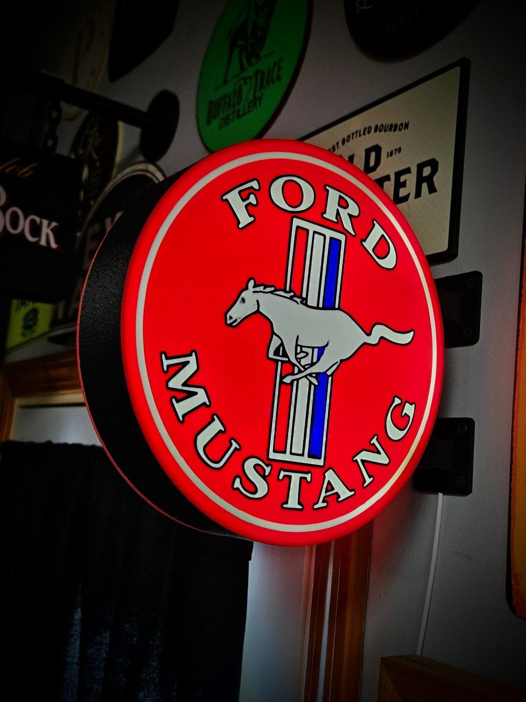 Nieuwe Ford Mustang dubbelzijdig lamp, Ophalen of Verzenden