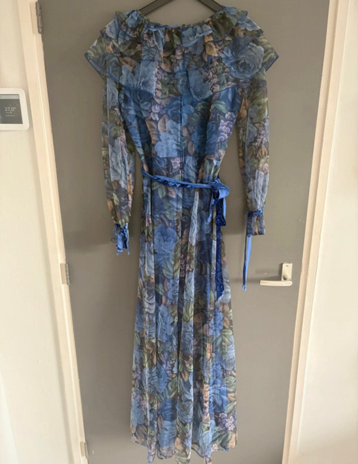 Elegante jurk - merk Vera Mont - Maat: 42, Blauw, Maat 42/44 (L), Nieuw, Ophalen of Verzenden