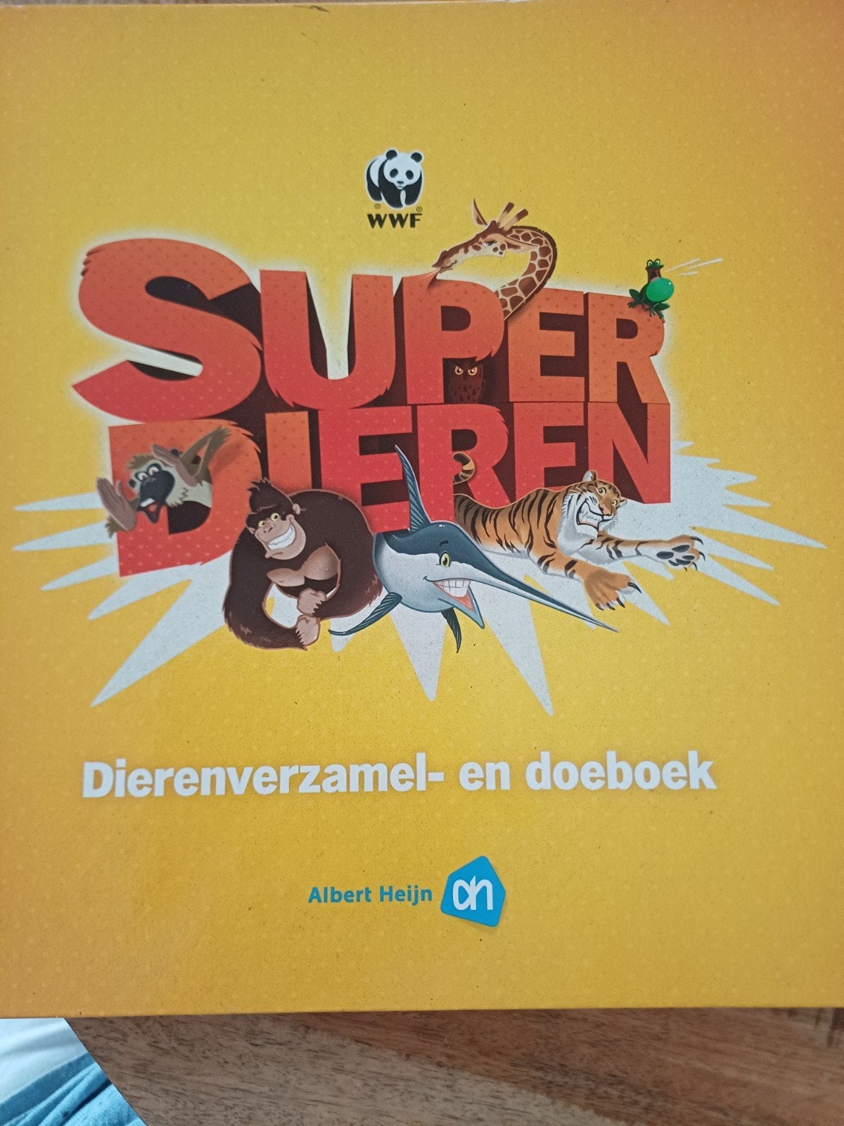 Niet compleet WWF Super Dieren Verzamel- en Doeboek met kaa, Ophalen, Gebruikt, Overige soorten, Overige typen