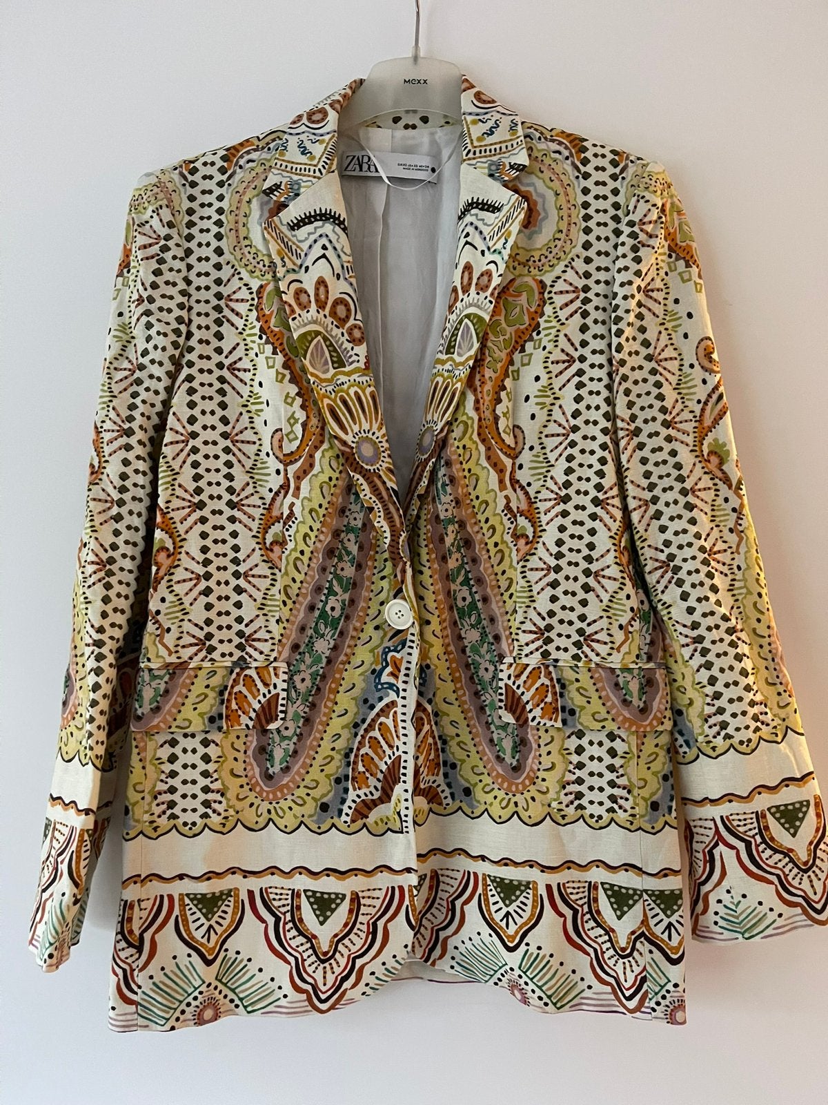Blazer Zara mt XS, Meerkleurig, Ophalen of Verzenden, Zo goed als nieuw, Jasje