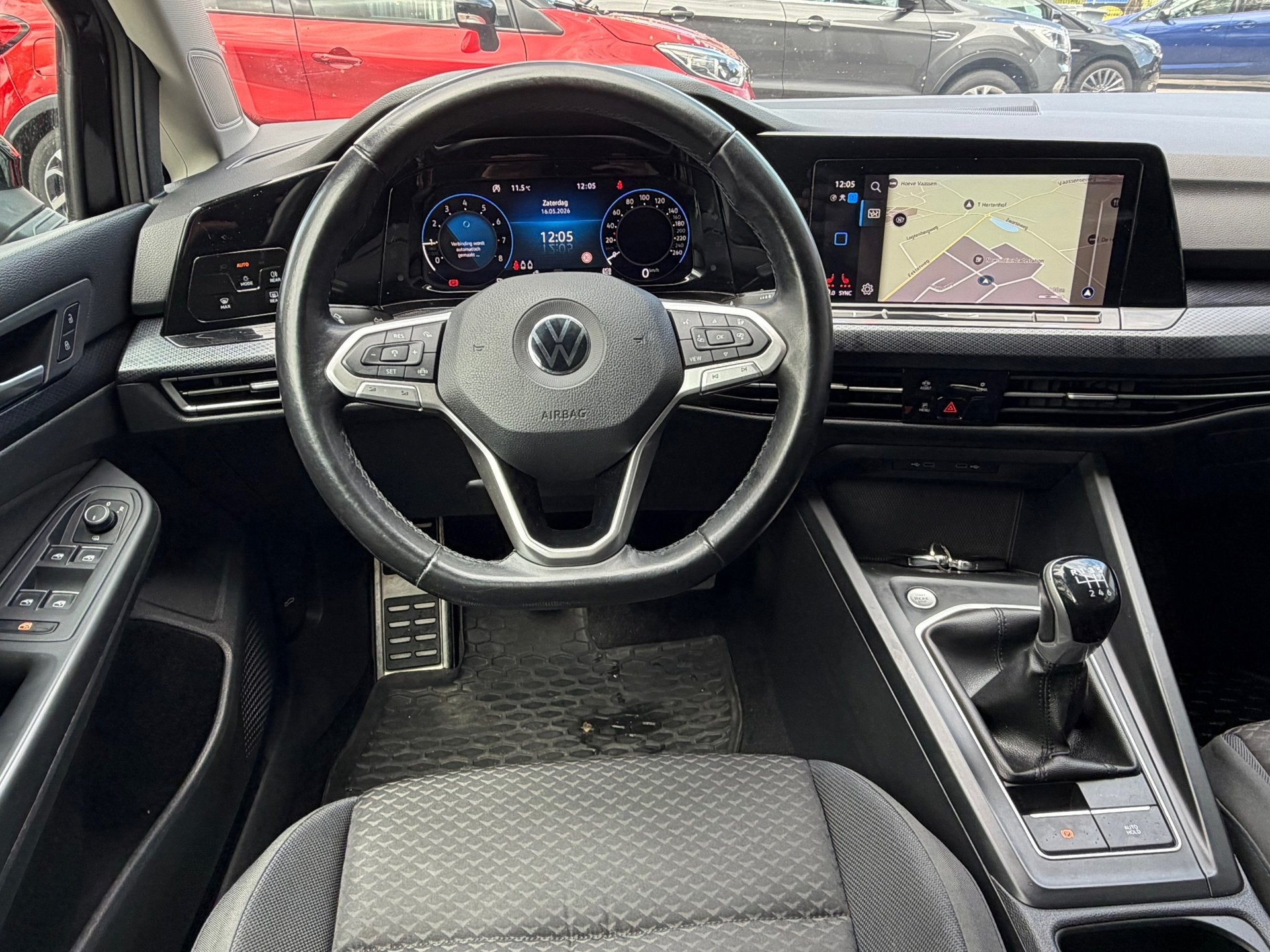 Volkswagen Golf 1.0 TSI 110PK Navi,Clima,ACC,Carplay,Stoel+S, Auto's, Voorwielaandrijving, Stof, Gebruikt, Zwart