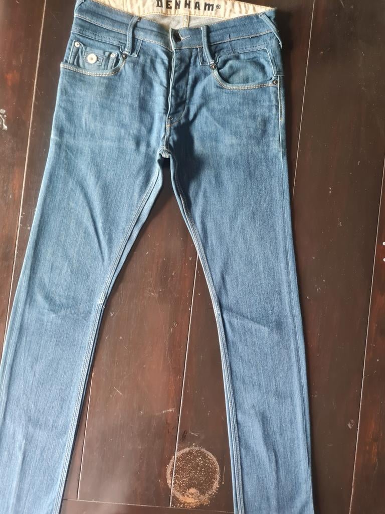 ZGAN CLASSIC DENHAM SKIN SKINNY FIT STRETCH JEANS SIZE 30/32, Blauw, W32 (confectie 46) of kleiner, Ophalen of Verzenden, Zo goed als nieuw
