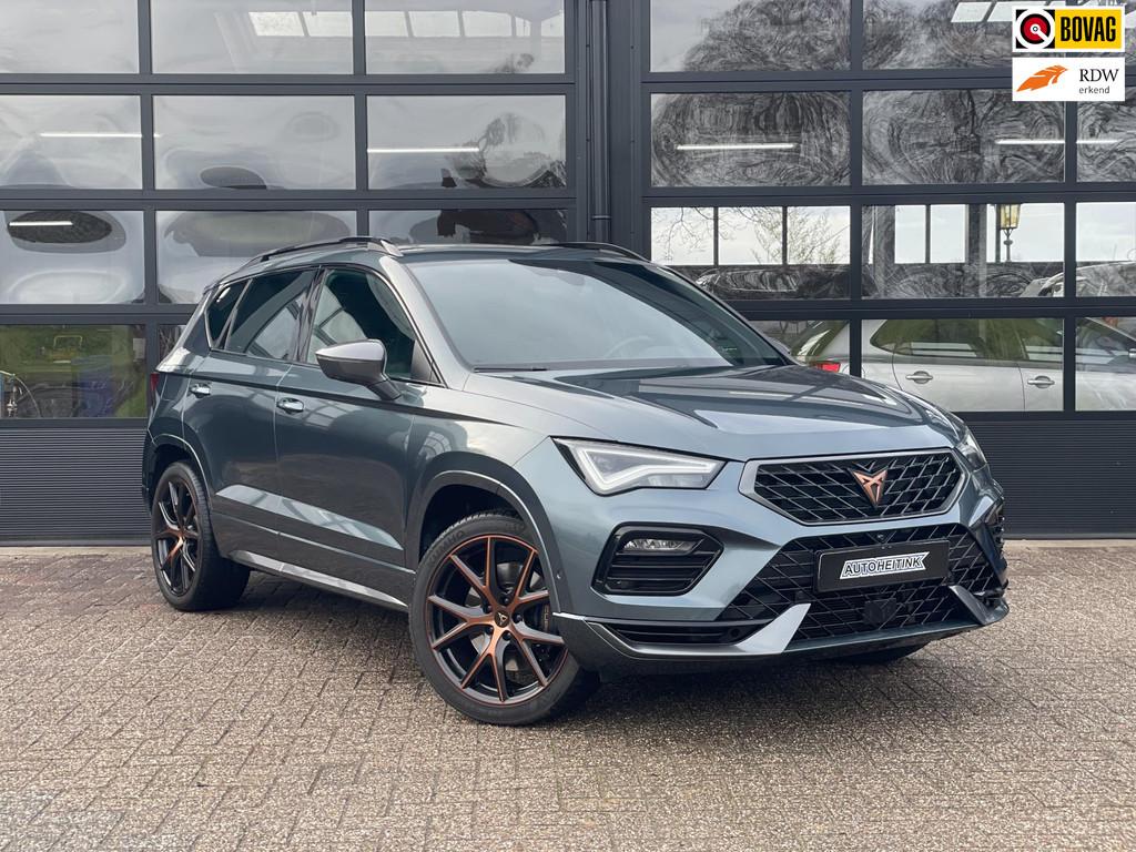 CUPRA Ateca 2.0 TSI 4DRIVE/Trekhaak/Stoelverwarming/Kuipstoe, Auto's, Automaat, Gebruikt, Zwart, 1984 cc