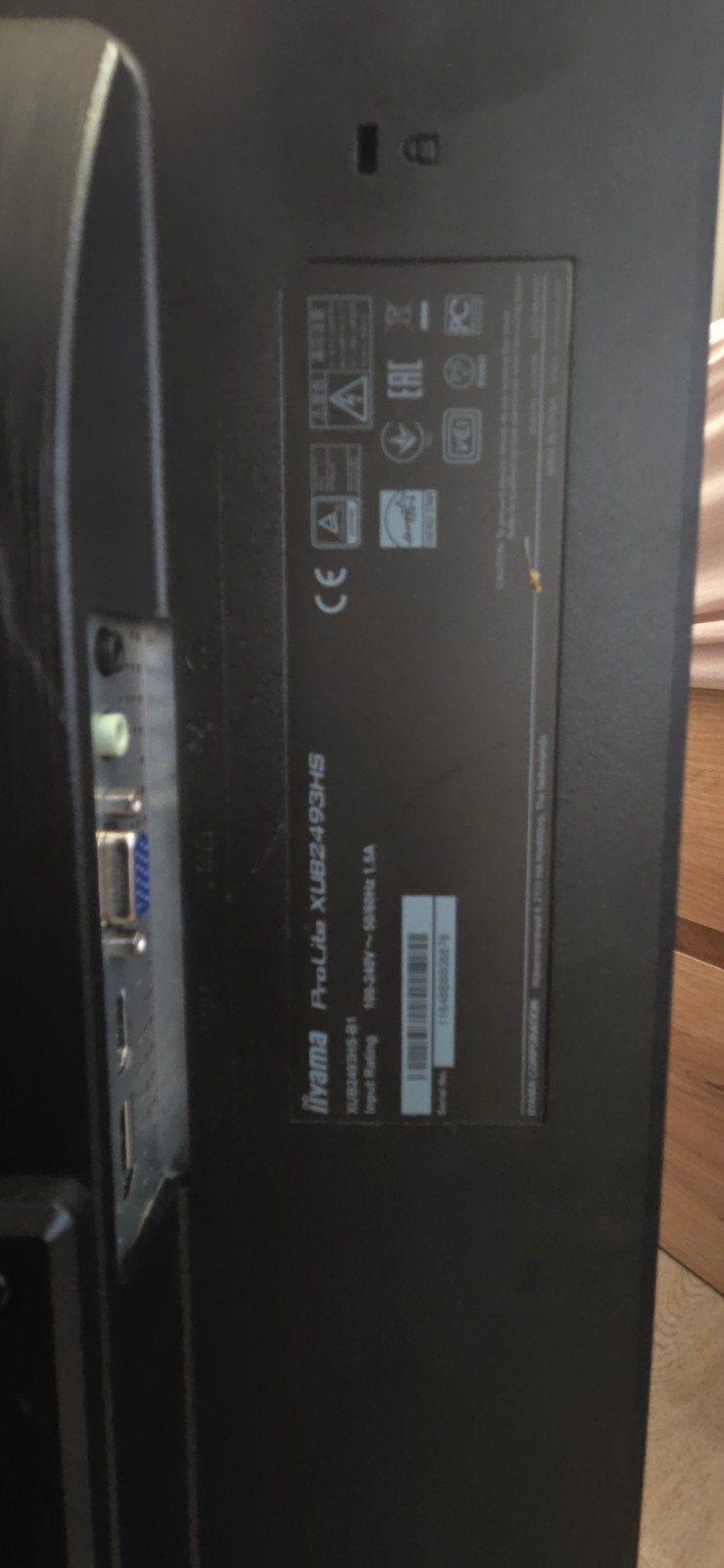 3 x Iiyama ProLite XUB2493HS-B1 Monitor - Full HD IPS, Ophalen, HDMI, IPS, Ilyama