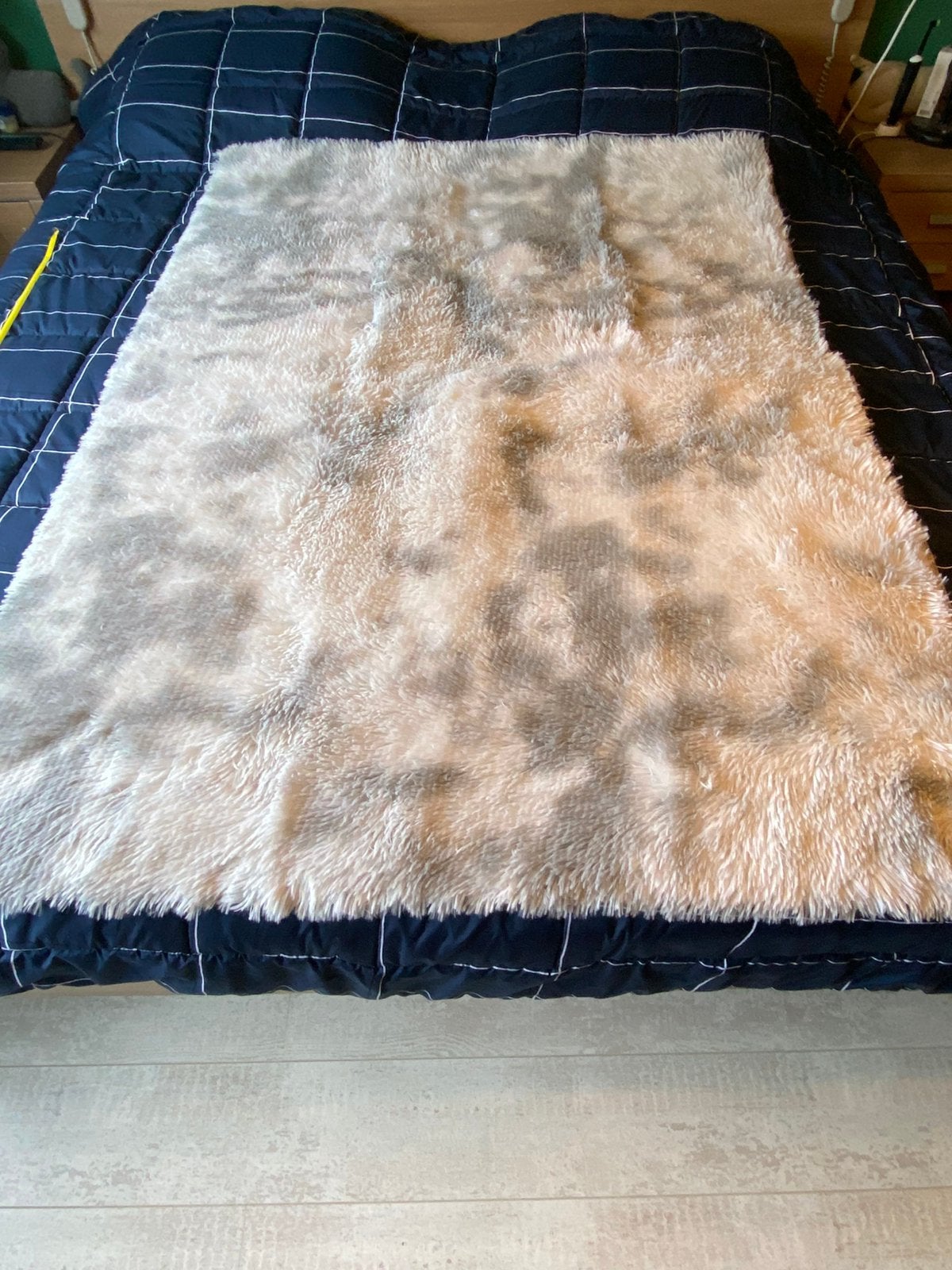 Prachtig fluffy vloerkleed (als nieuw), Huis en Inrichting, Ophalen of Verzenden, Zo goed als nieuw, Rechthoekig, 200 cm of meer