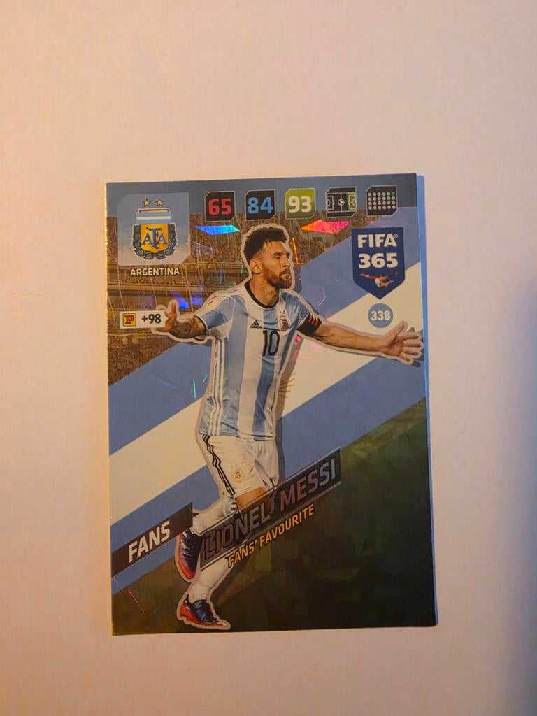 Lionel Messi FIFA 365 Voetbalkaart - Fans' Favourite, Ophalen of Verzenden, Plaatje