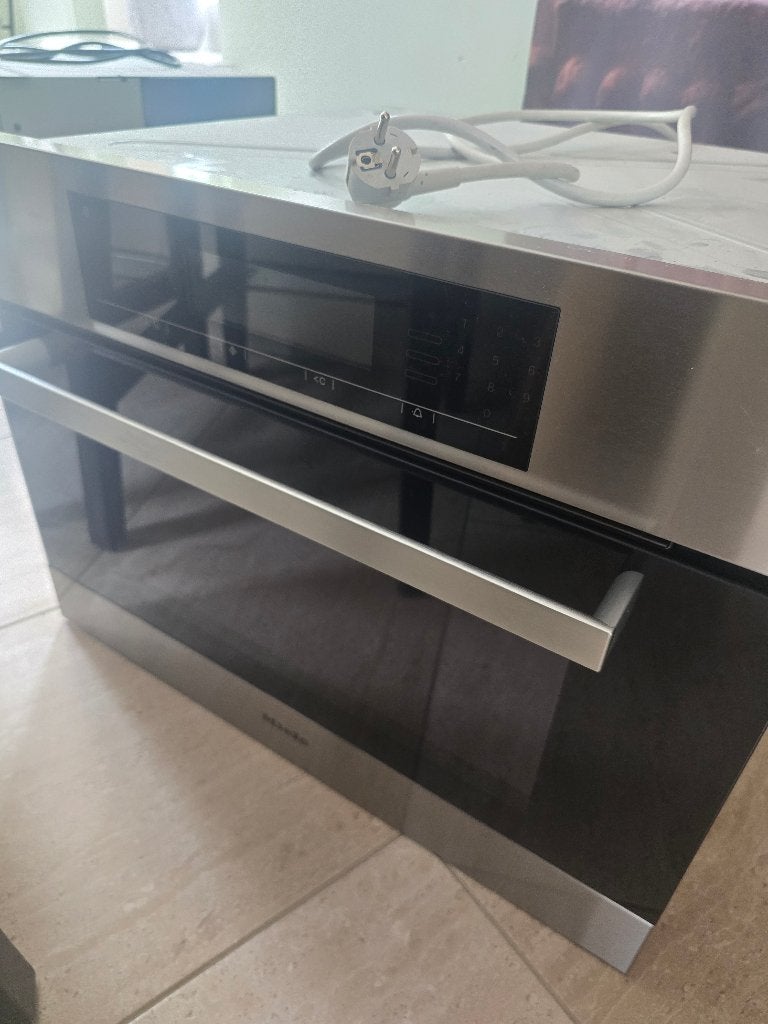 Miele oven H5080BM oven-magnetron (mw defect, oven perfect), Ophalen, 45 tot 50 cm, Gebruikt, Combi-oven