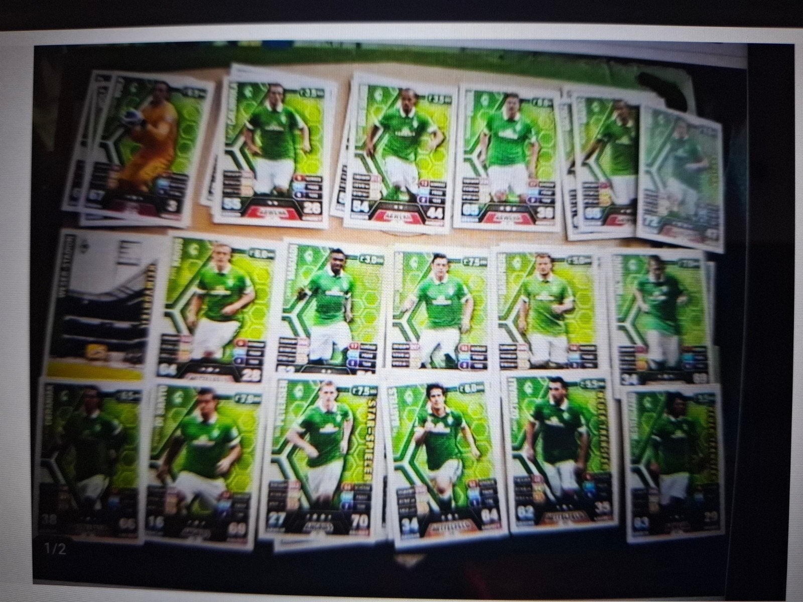 19 Kaartjes SV Werder Bremen, Verzamelen, Sportartikelen en Voetbal, Ophalen of Verzenden, Nieuw, Buitenlandse clubs, Poster, Plaatje of Sticker