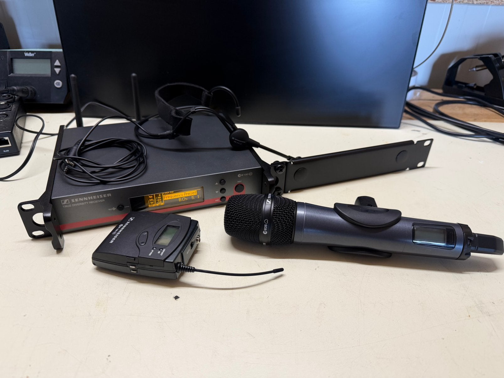 Sennheiser EW100G3 B-band handheld/beltpack/headset, Muziek en Instrumenten, Microfoons, Overige typen, Ophalen of Verzenden, Sennheiser