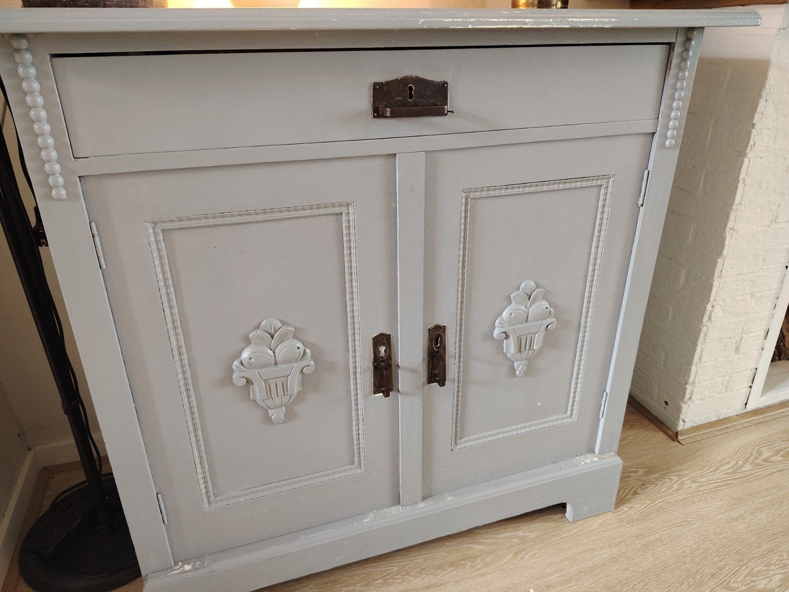 vintage dressoir / commode  hardhout, Ophalen, Gebruikt, 50 tot 70 cm, 90 tot 105 cm