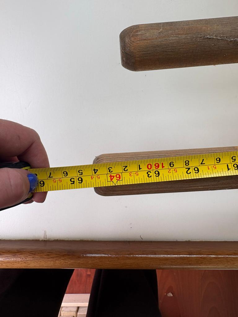 Houten roeispanen (set van 2) - 164 cm, Ophalen, Zo goed als nieuw, Overige typen